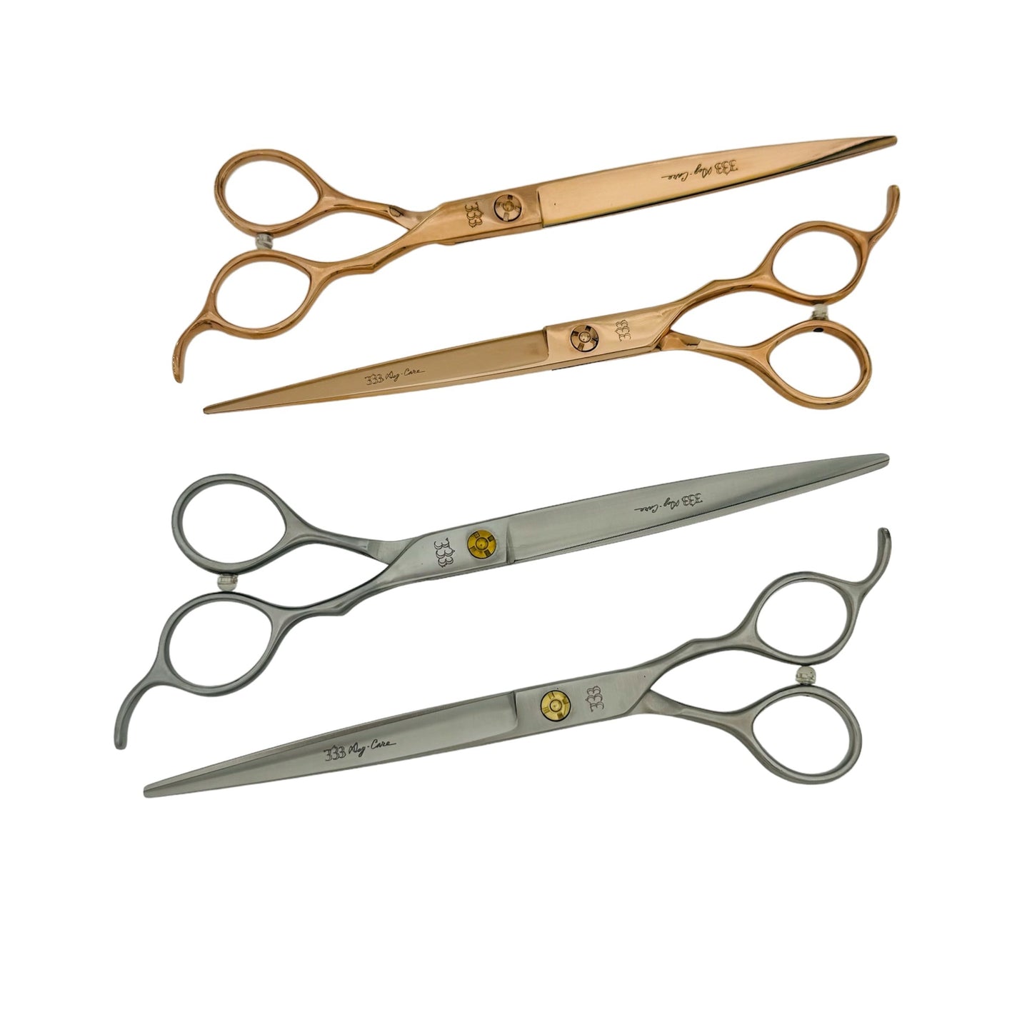 【333Dog-Care】ギザ刃のストレートシザー